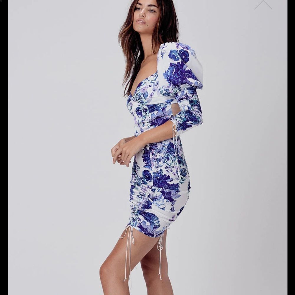 For Love & Lemons Hyacinth Drawstring Mini Dress - Picture 4 of 5